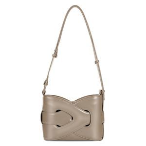 Elegant Fun Dog Shaped Crossbody Strap Satchel Bag Pu Textured Unique Novelty